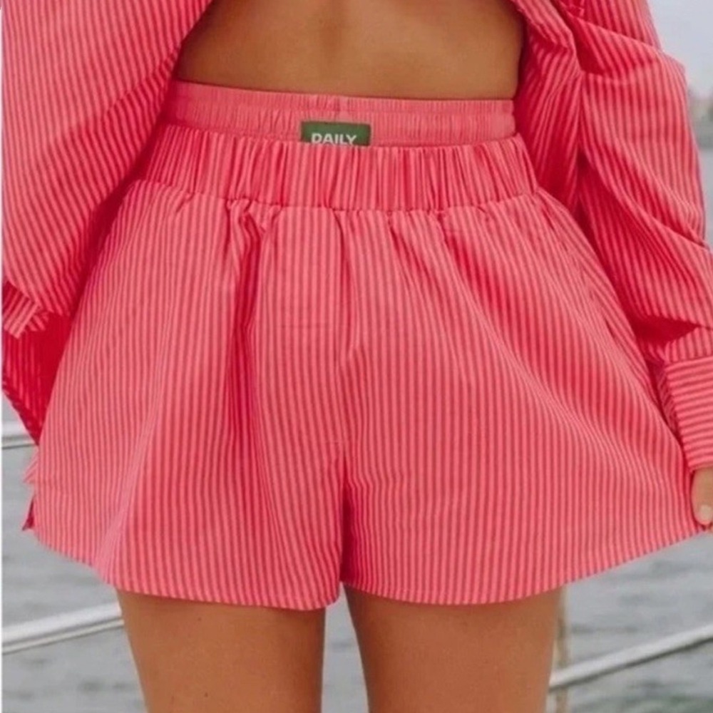 Daily Drills Poplin Double Band Resort Shorts Womens S Boxer Style